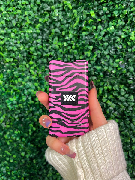 Pink zebra skin
